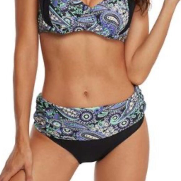 Halter Bikini Top & High-Waist Bikini Bottoms - Picture 2 of 2